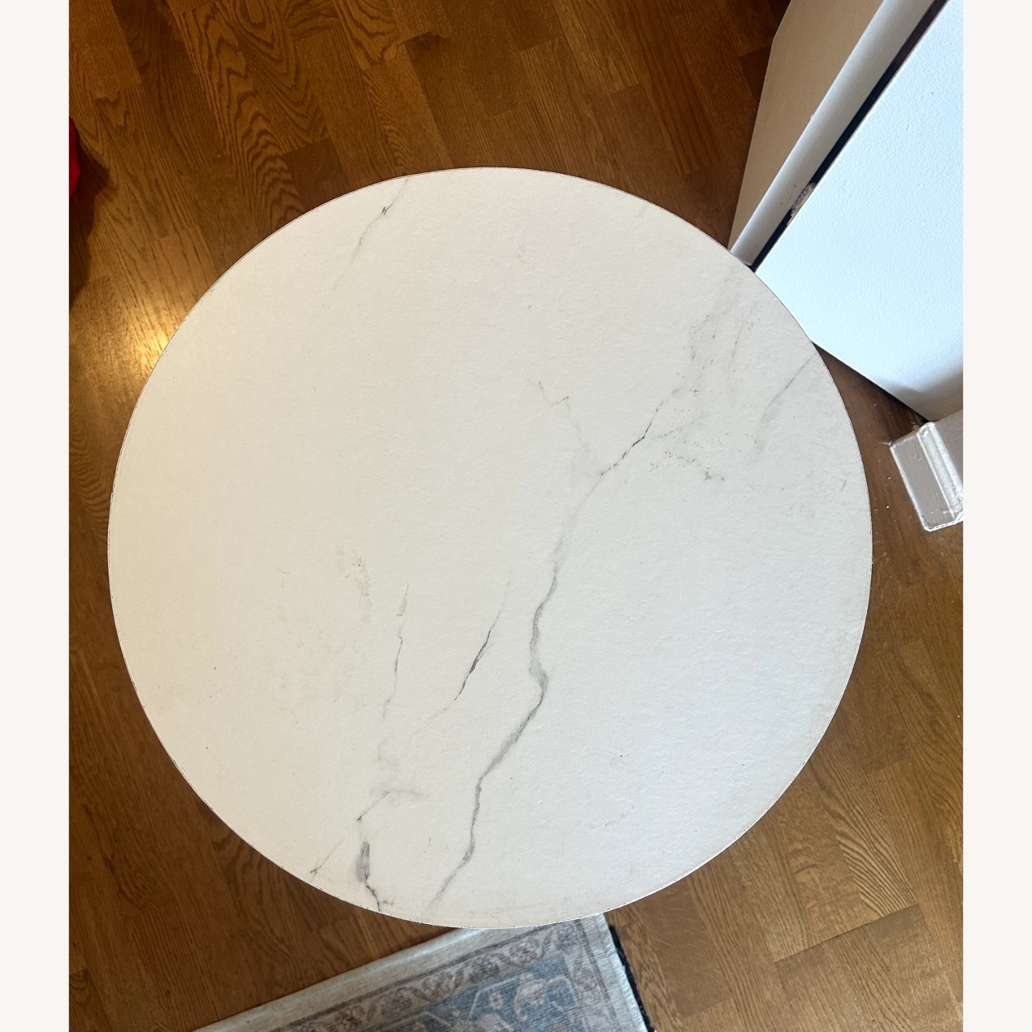 Faux Marble End Table - image-4