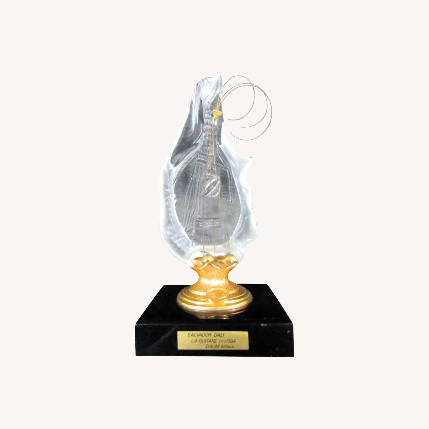 Salvador Dali Daum Glass 1984 La Guitar Sculpture - image-0