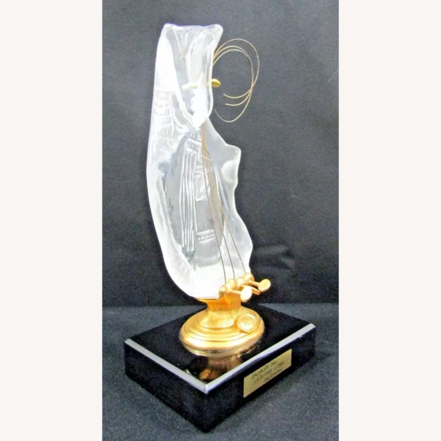 Salvador Dali Daum Glass 1984 La Guitar Sculpture - image-6