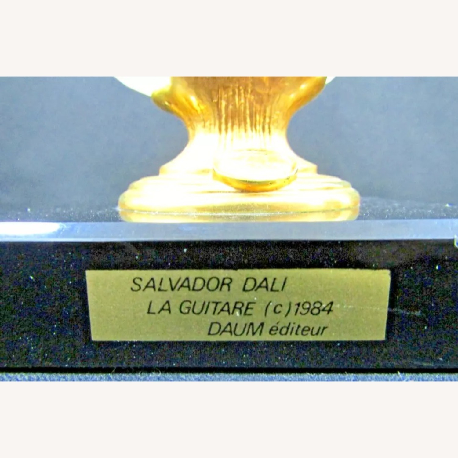 Salvador Dali Daum Glass 1984 La Guitar Sculpture - image-4