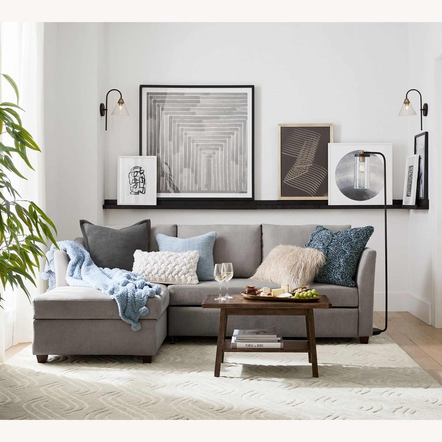 Pottery Barn Mateo Rectangular Coffee Table (31.5") - image-2