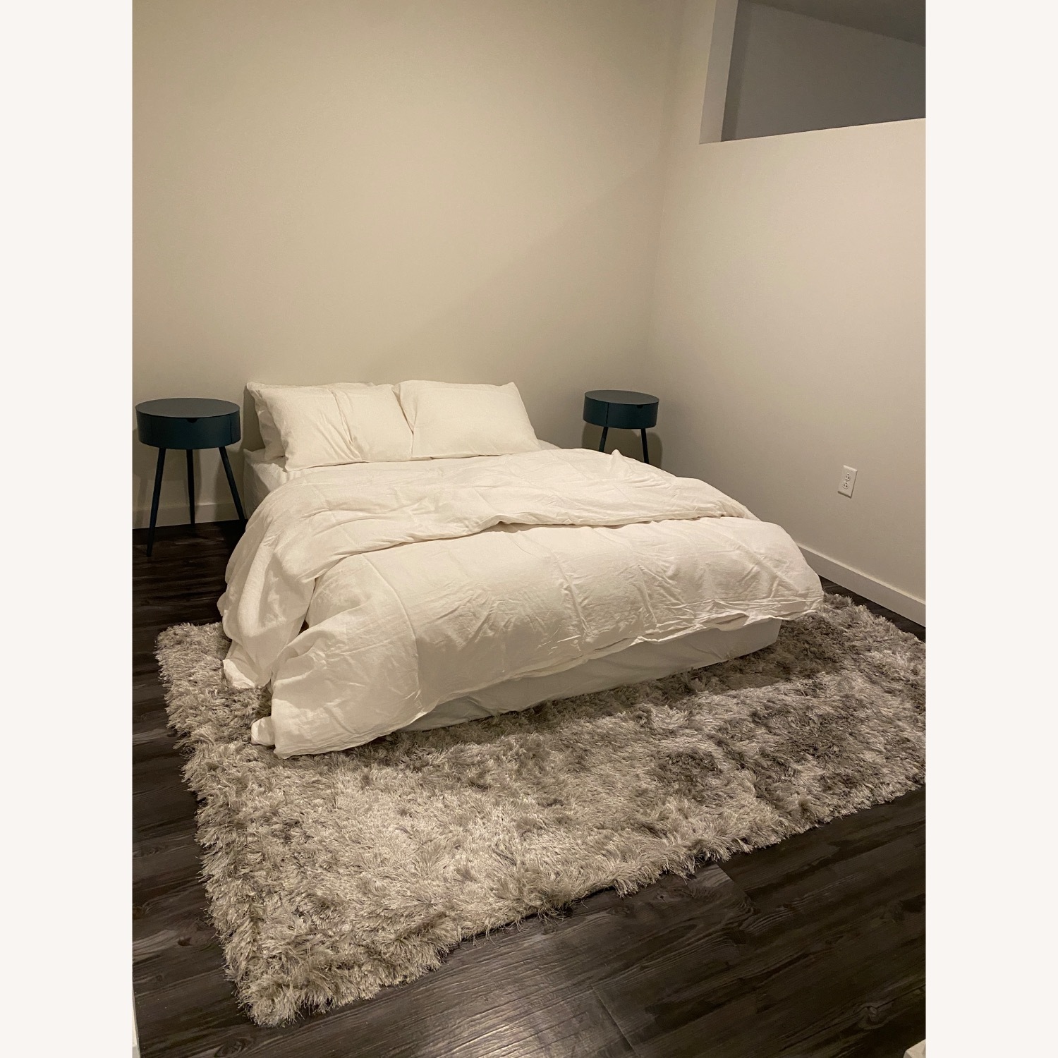 West Elm Glam Shag Rug 5x8, Pearl Gray - image-1