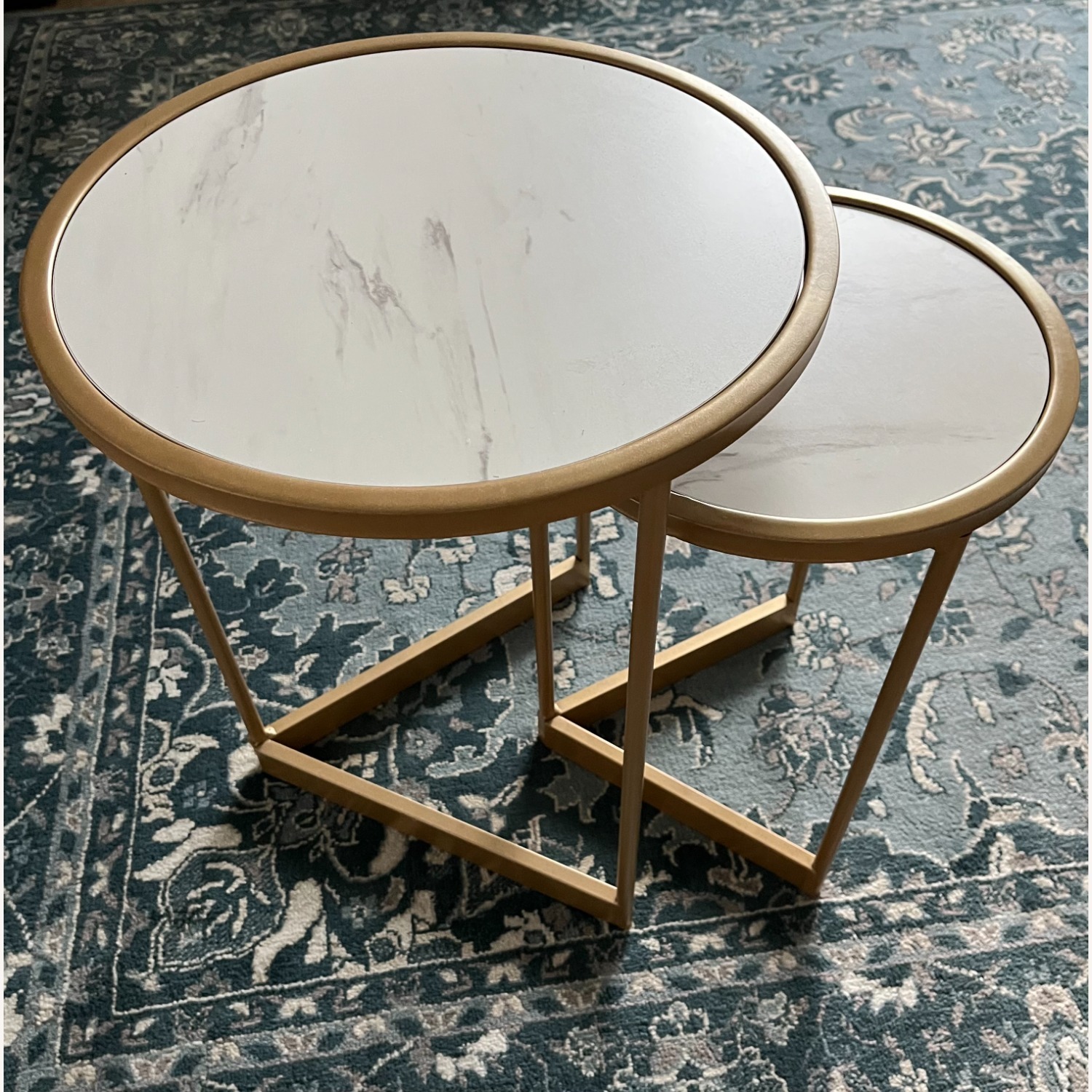 Phalla Stone Top Nesting Tables - image-1