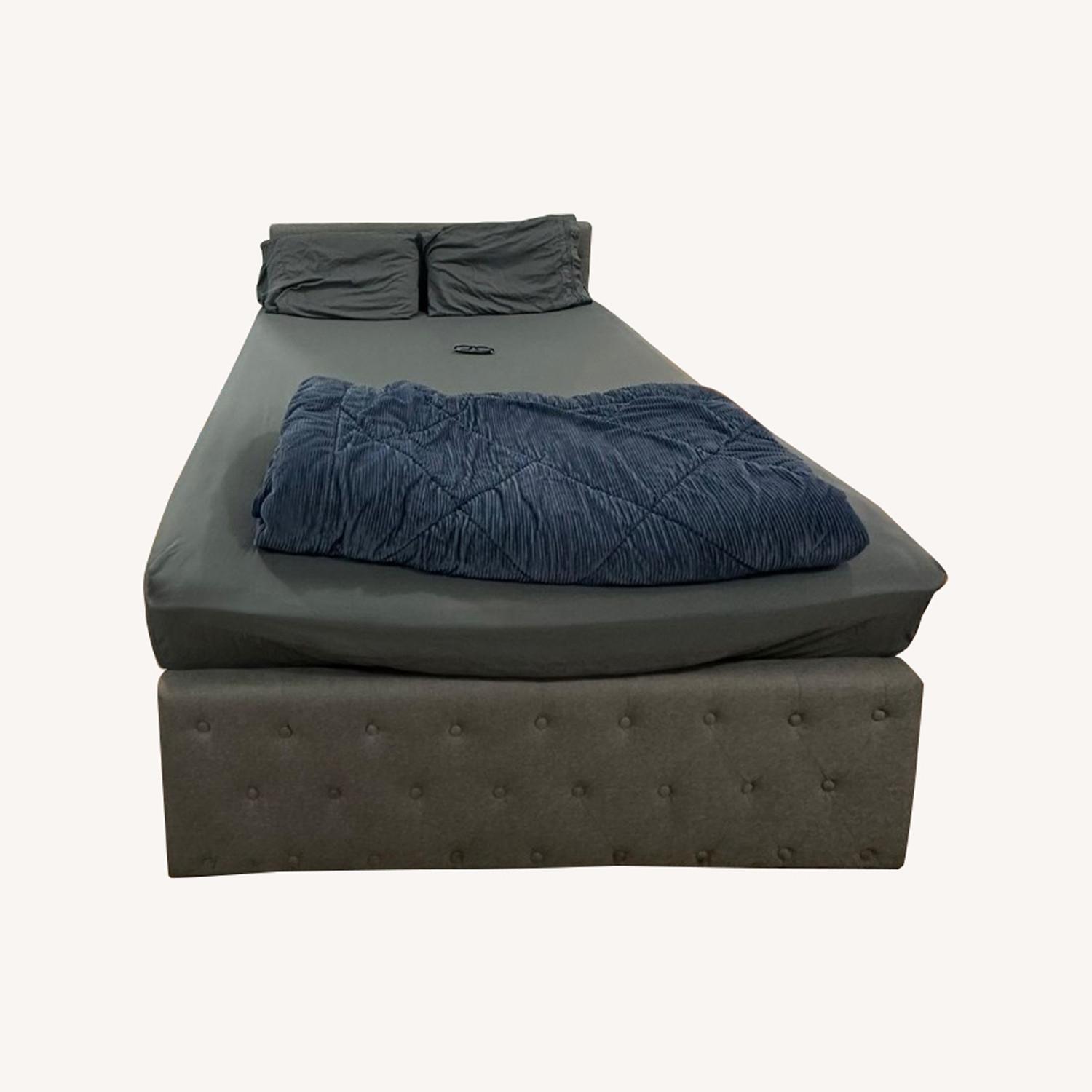 Grey Full Size Bed Frame - image-0
