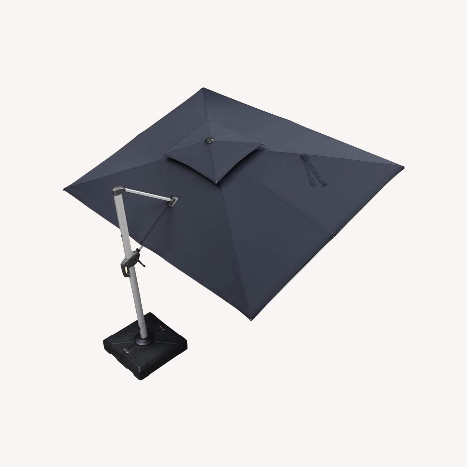 Purple Leaf Patio Umbrella 9'x12' - image-0