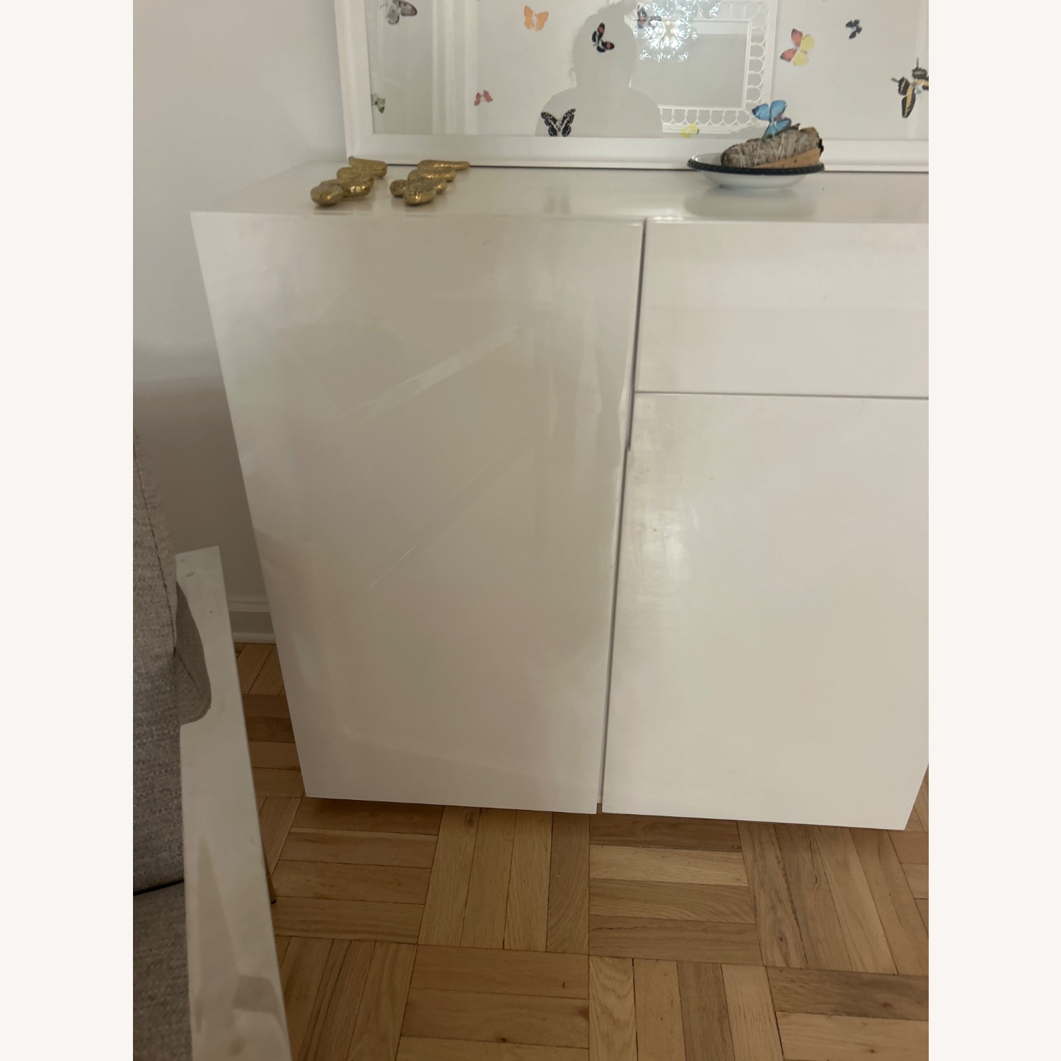 CB2 Swig White Cabinet - Bar - image-6