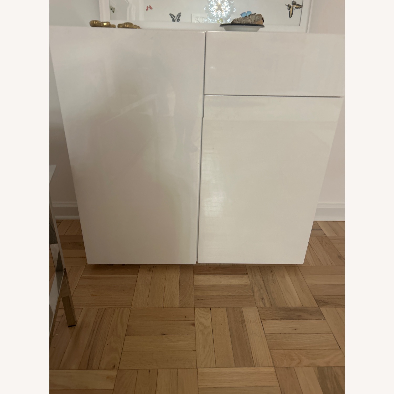 CB2 Swig White Cabinet - Bar - image-7
