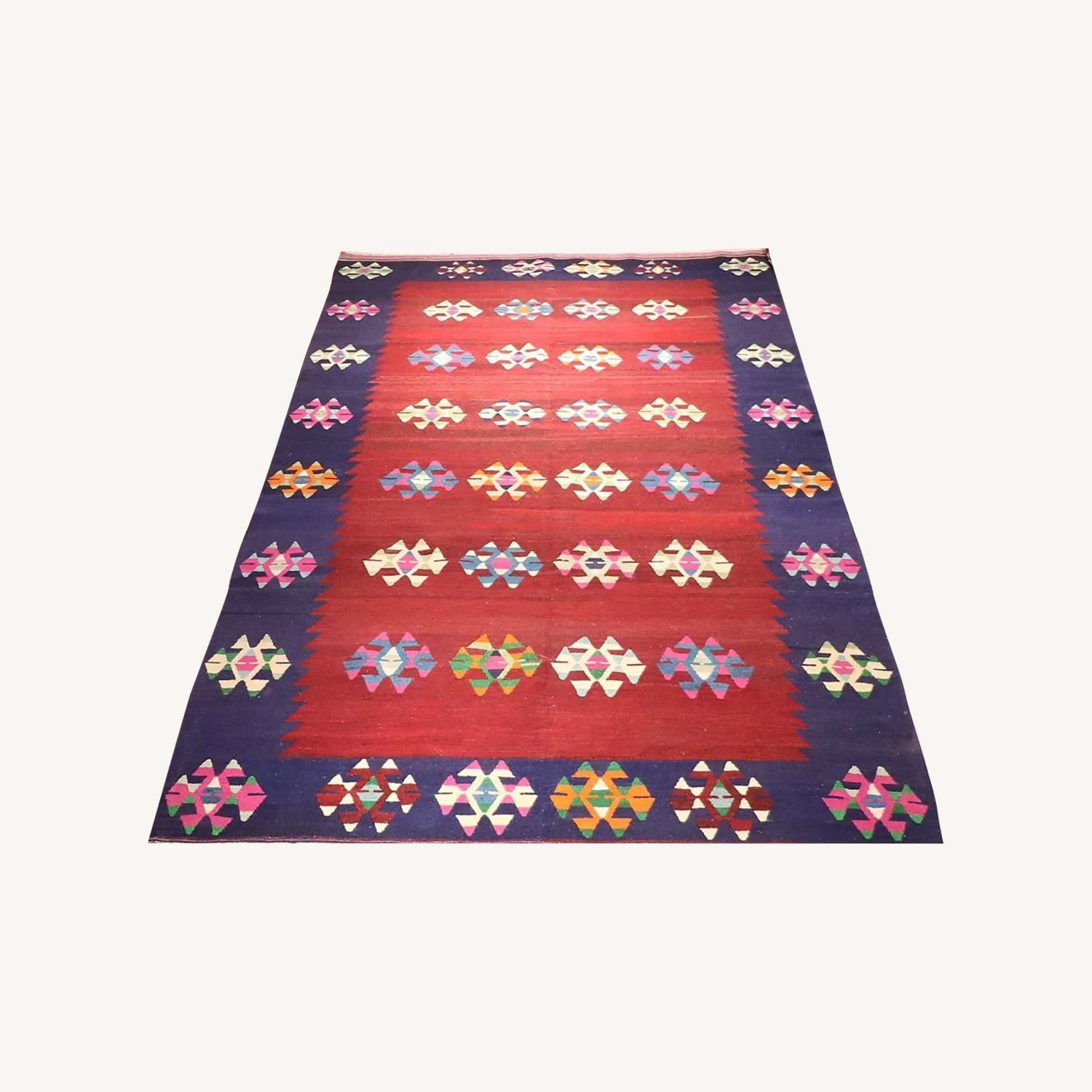 Maximalist Rug In Persian Red/Navy/Butter Yellow 5X9 - image-0