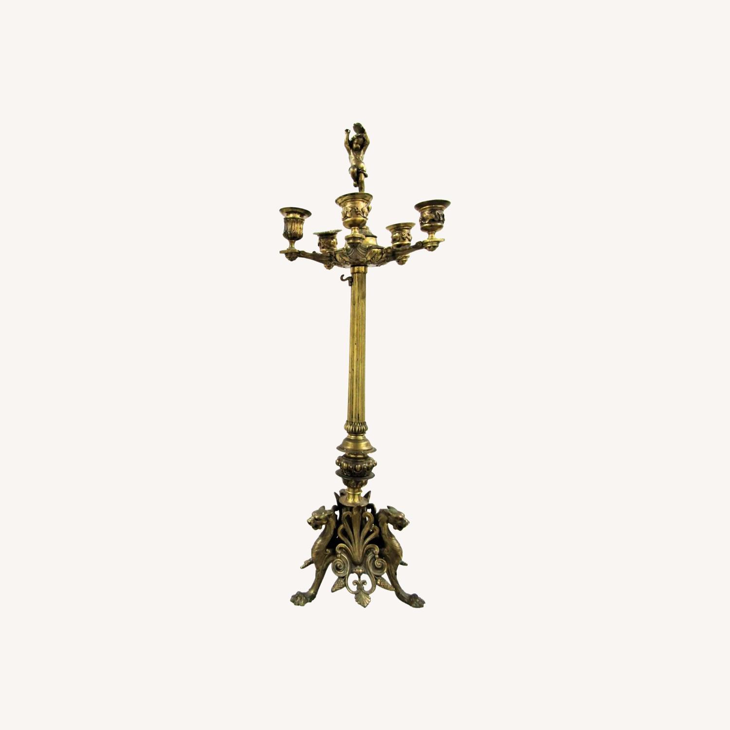 Pair Grand Tour Bronze Candelabra Barbedienne - image-0