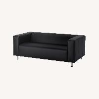 IKEA KLIPPAN Loveseat, Bomstad Black - AptDeco