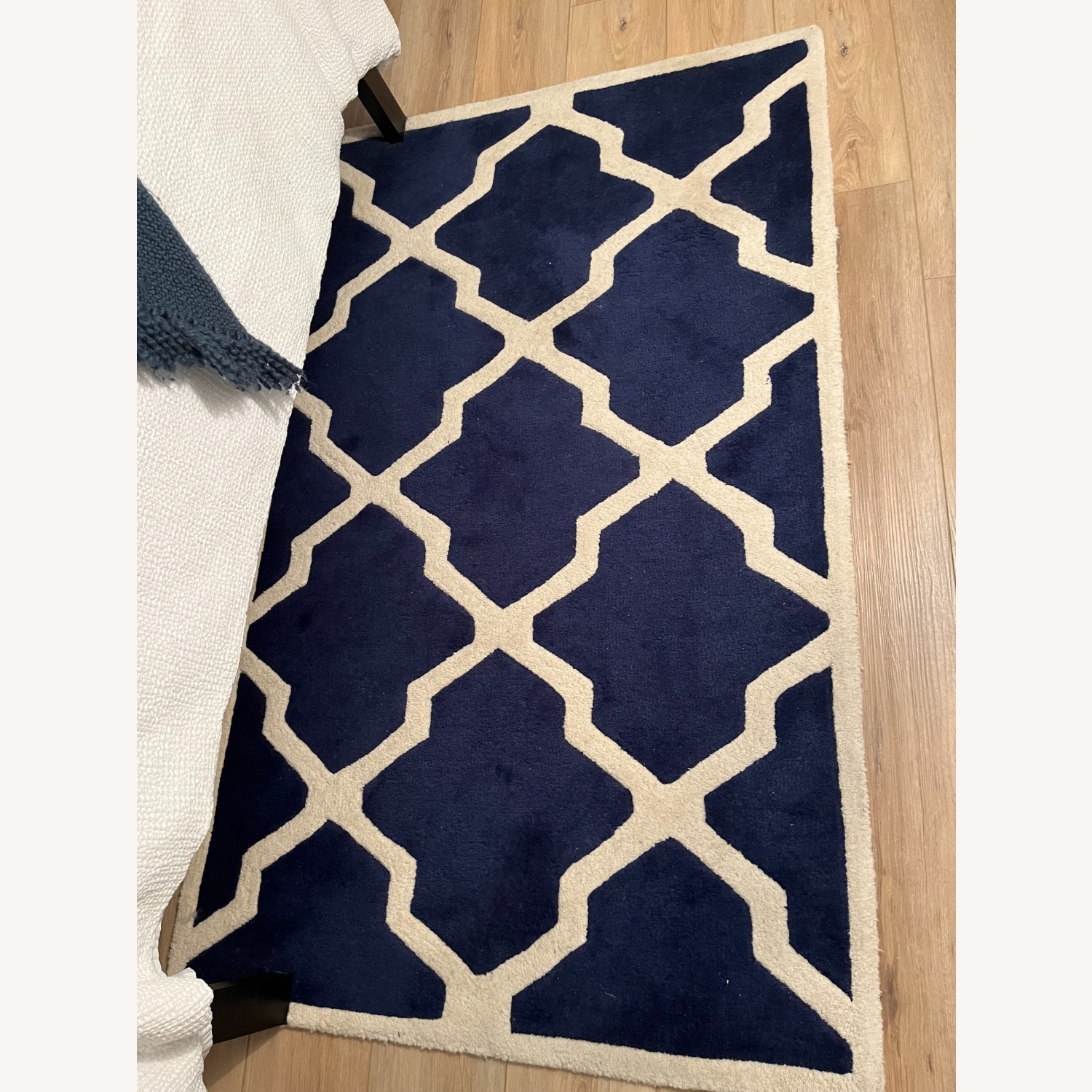 Geometric Blue Area Rug 3X5 - image-3