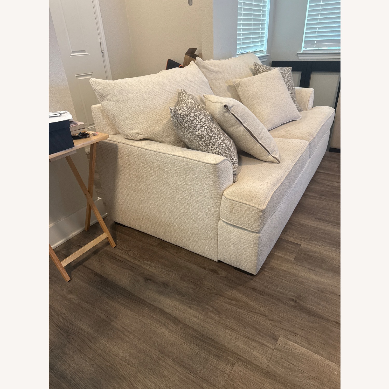 Living Spaces Belinha II Loveseat White - image-3