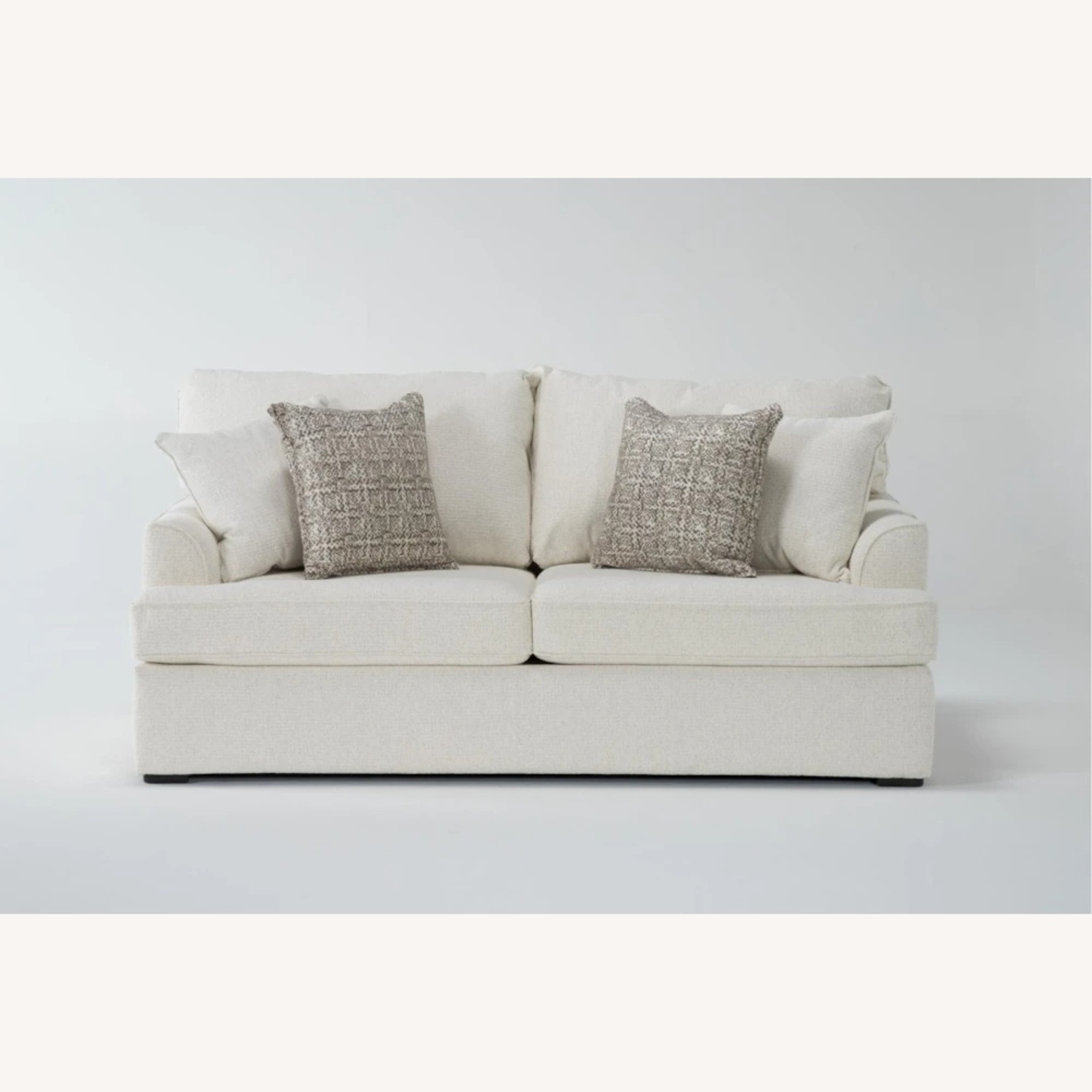 Living Spaces Belinha II Loveseat White - image-5
