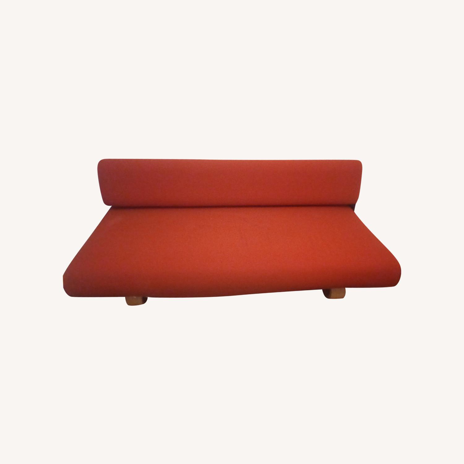 Terra Cotta Changeable Cover Futon Sleeper - image-0