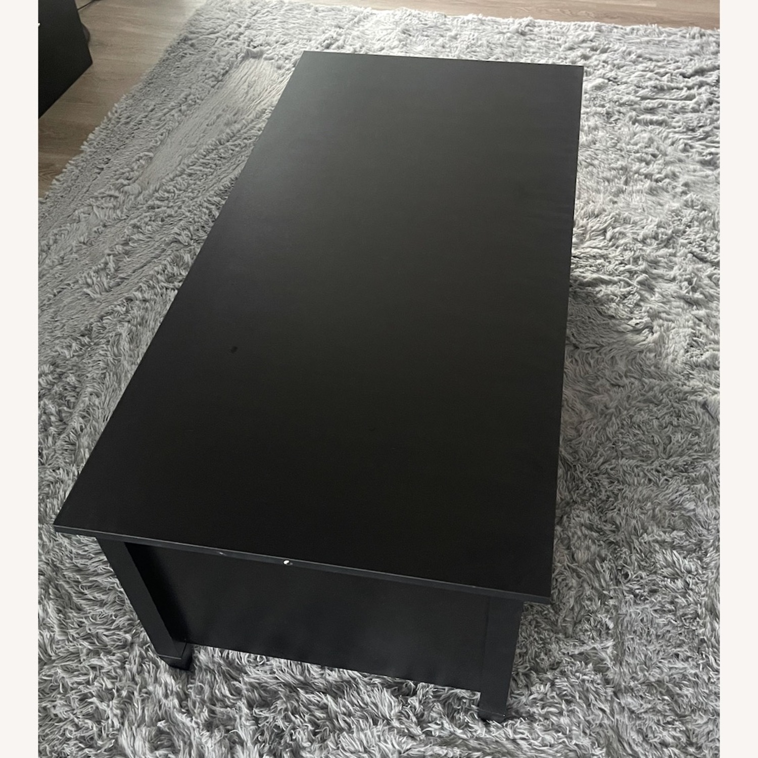 Wooden Lift Top Coffee Table with 3 Storage - image-1