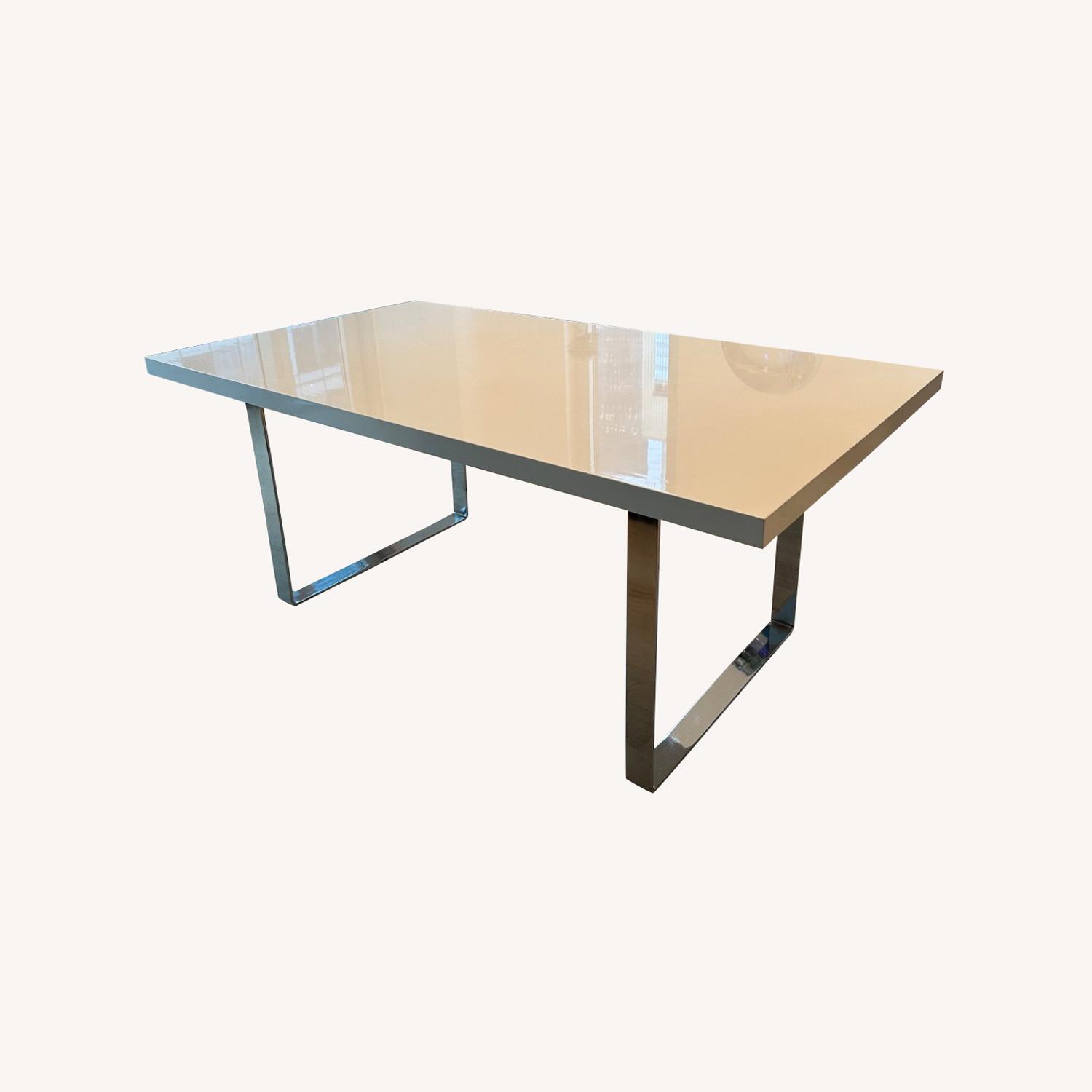Sohoconcept Bosphorus White Gloss Dining Table - image-0