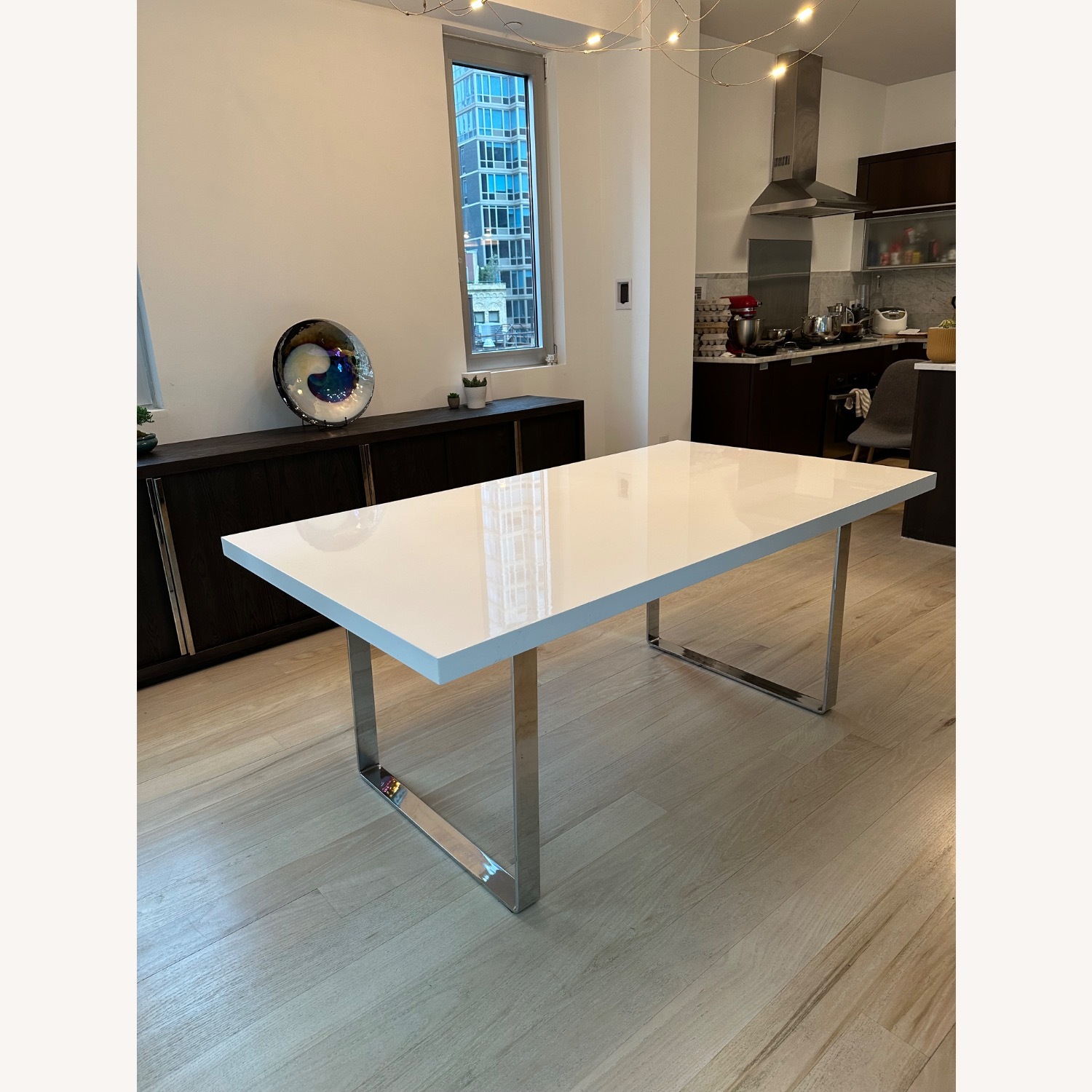 Sohoconcept Bosphorus White Gloss Dining Table - image-2
