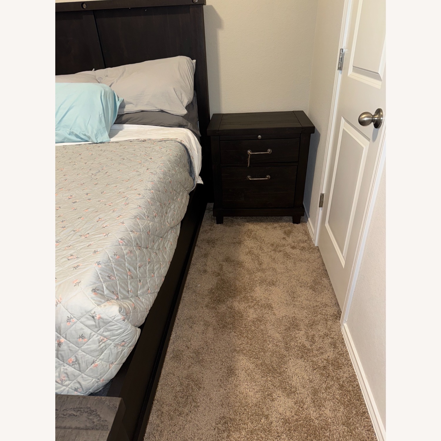 Living Spaces Jaxon Espresso Drawer Nightstand - image-2