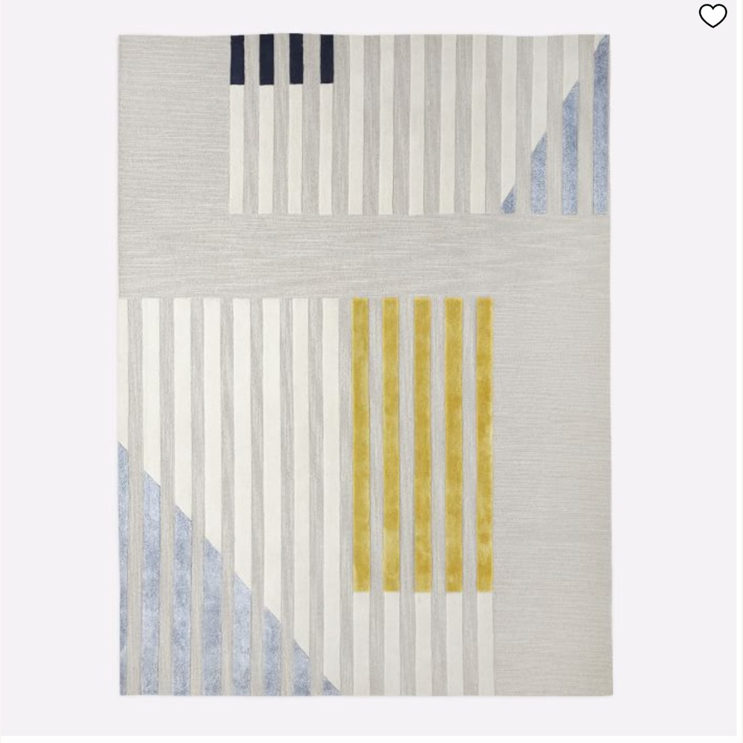 West Elm Wool Designer Lindsay Stead Kista Rug 8X10 - image-1
