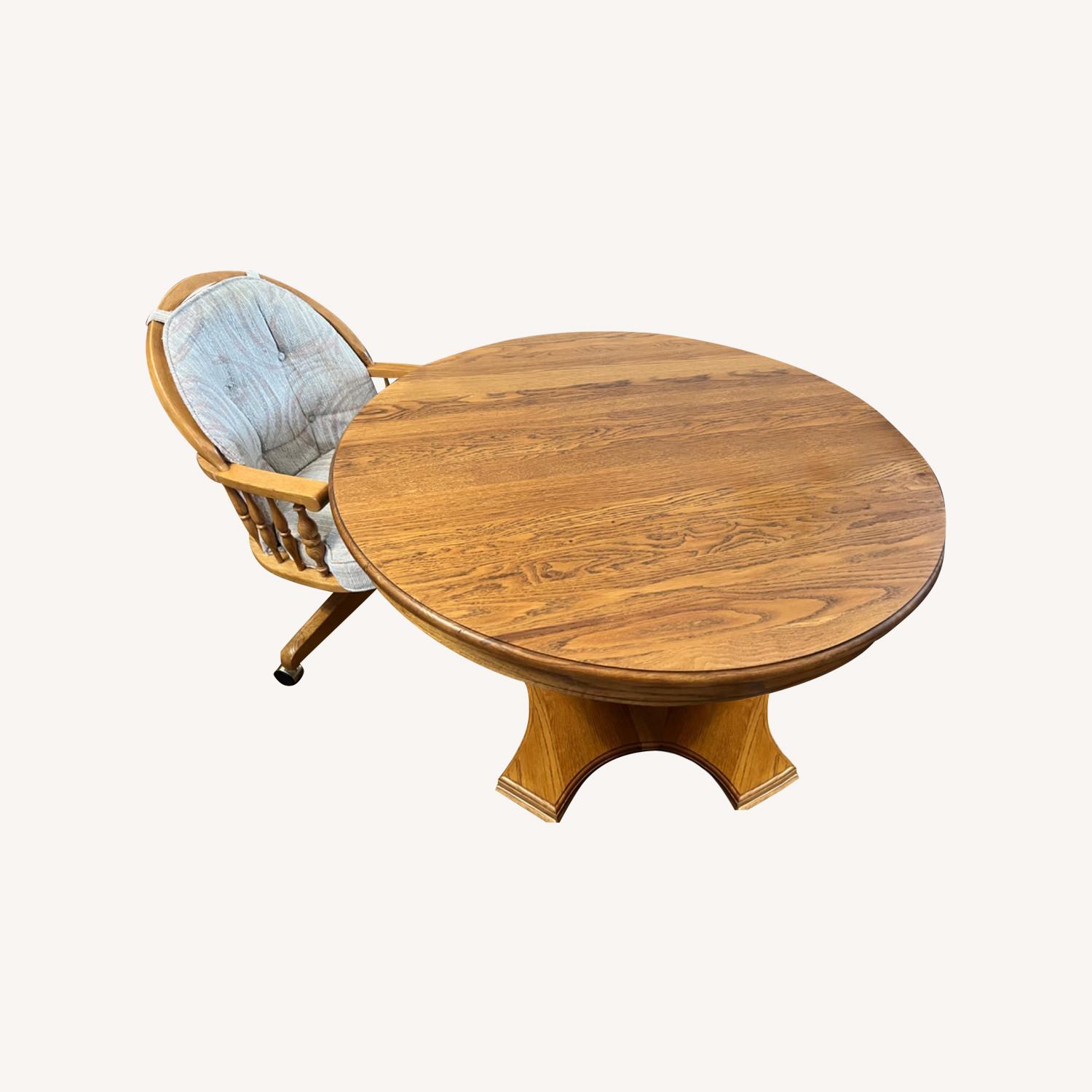 Nostalgia Oak Solid Oak Dining Table with Chairs - image-0