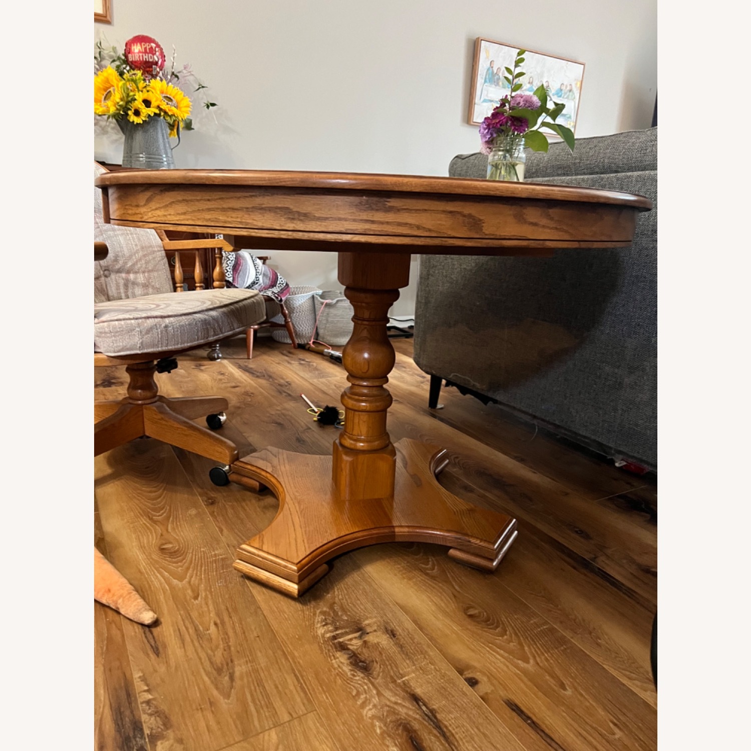 Nostalgia Oak Solid Oak Dining Table with Chairs - image-1
