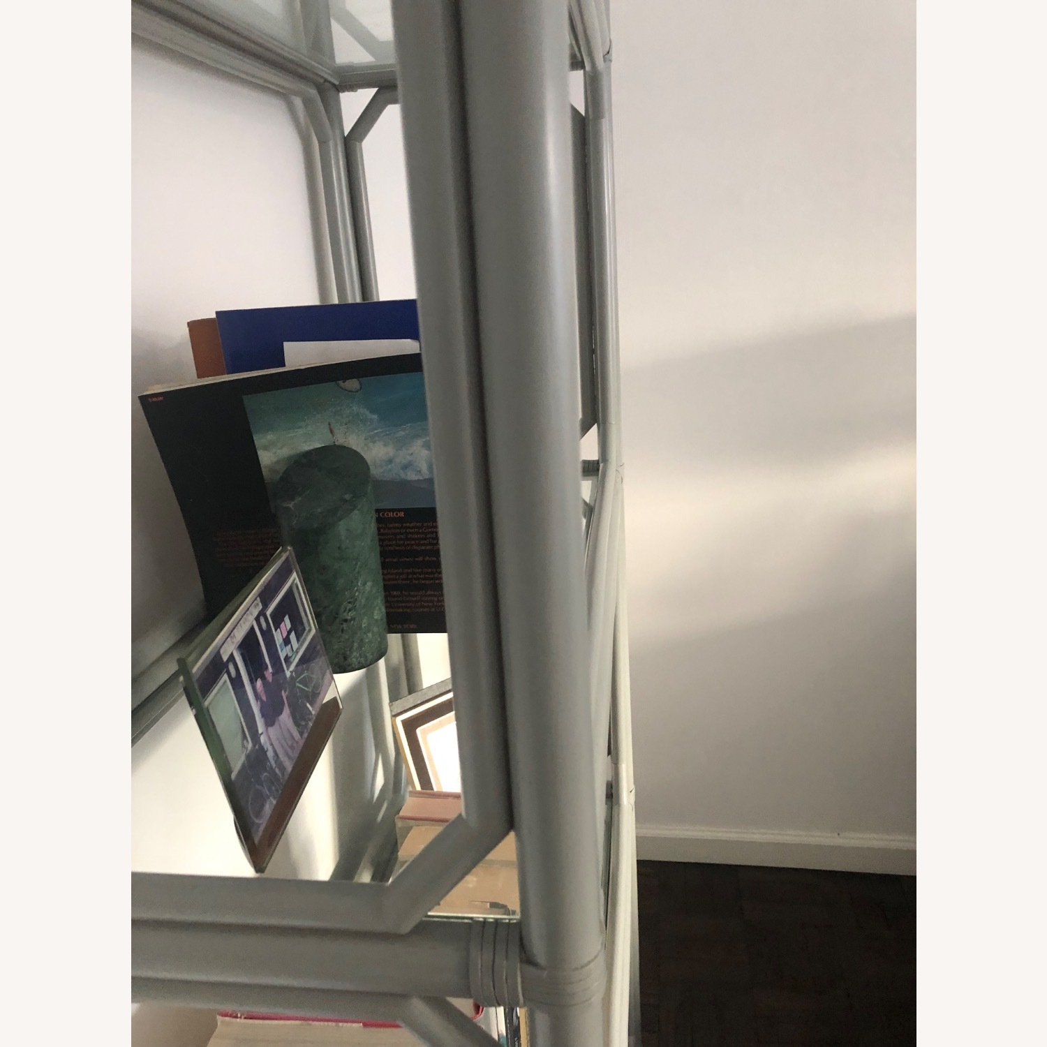 Kravet Wood and Glass Bookcase Etagere - image-4