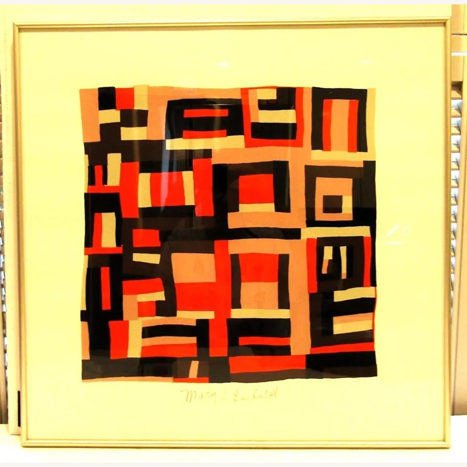 Framed Mary Lee Bendolph Etching Pencil Signed - image-1