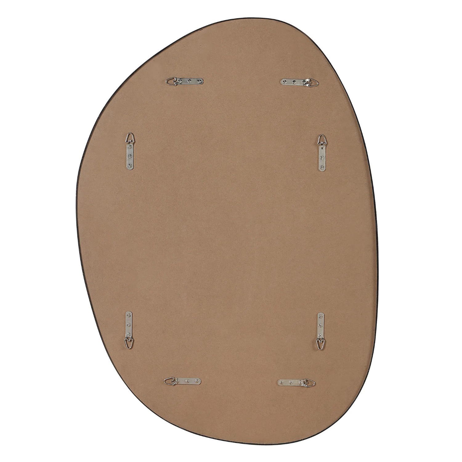 Bozeman Oval Mirror In Iron Matte Black - image-3