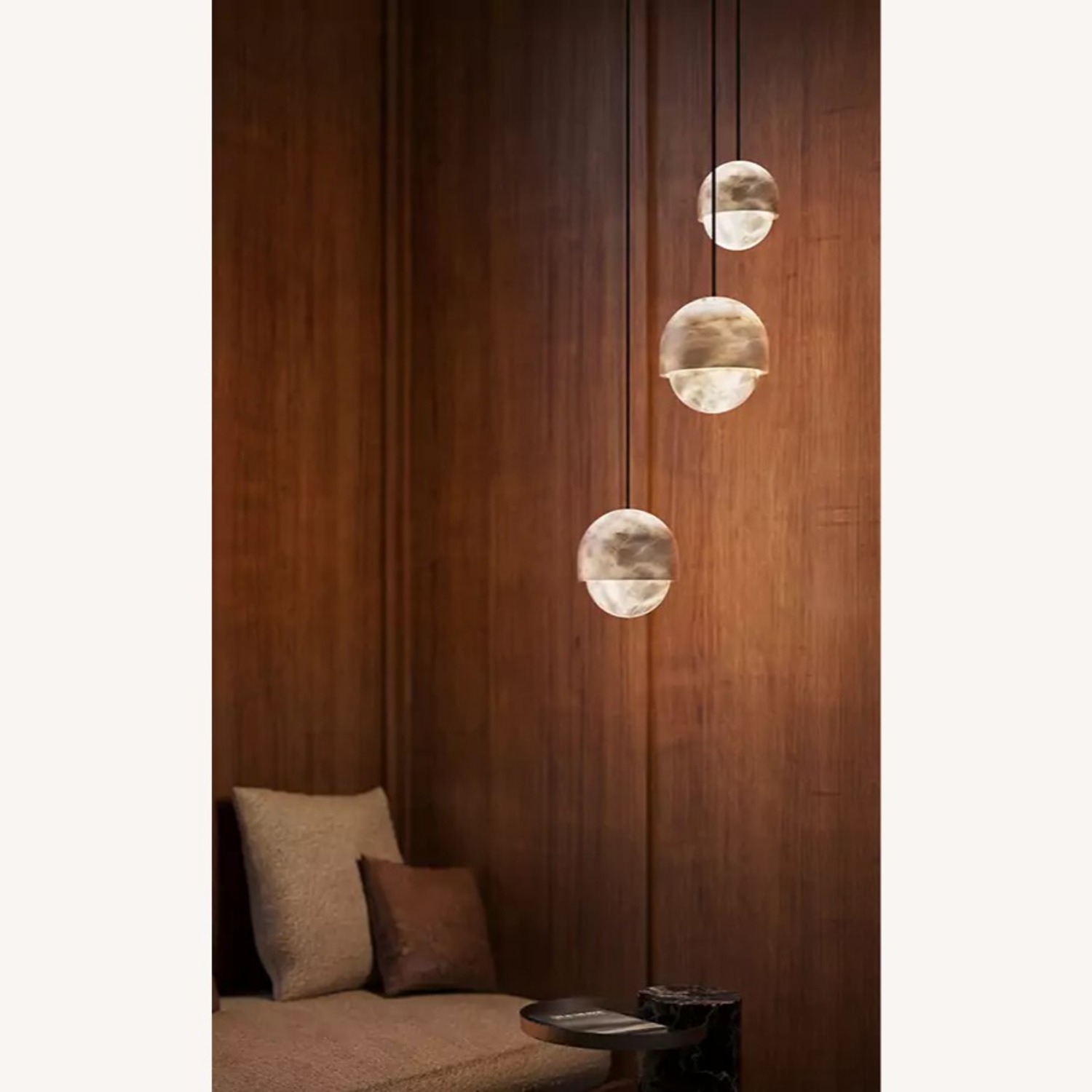 Alain Ellouz Alabaster Yoko Pendant Lights Large - image-7