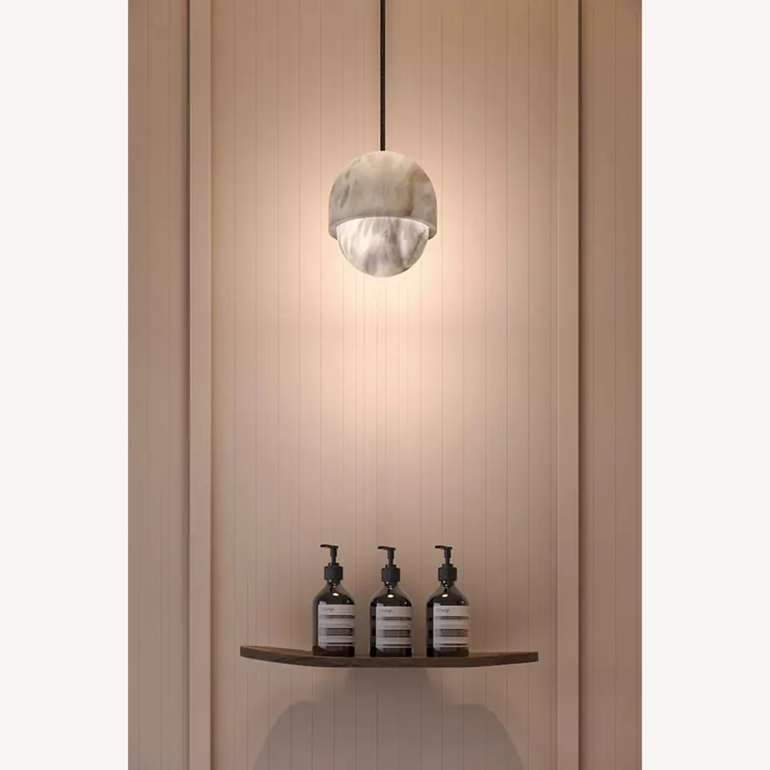 Alain Ellouz Alabaster Yoko Pendant Lights Large - image-5