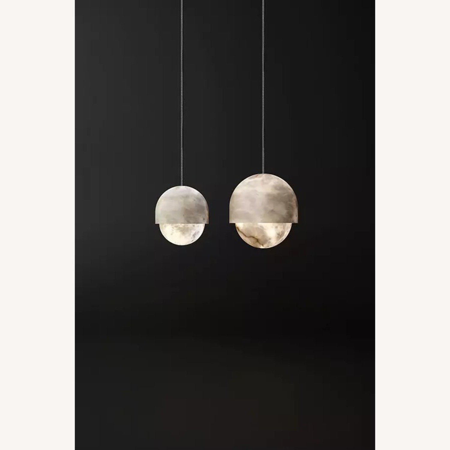 Alain Ellouz Alabaster Yoko Pendant Lights Large - image-1