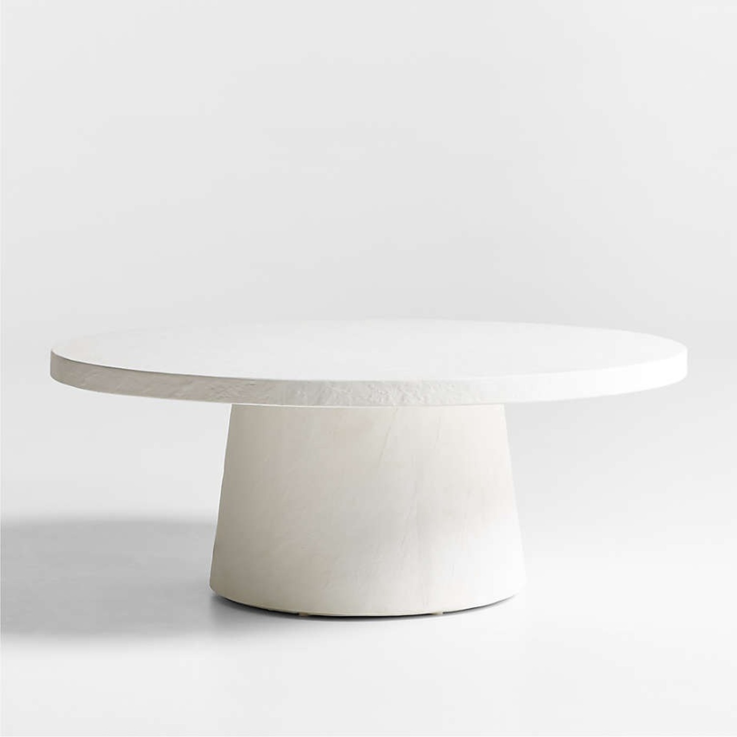 Crate & Barrel Willy Round Pedestal Coffee Table - image-1