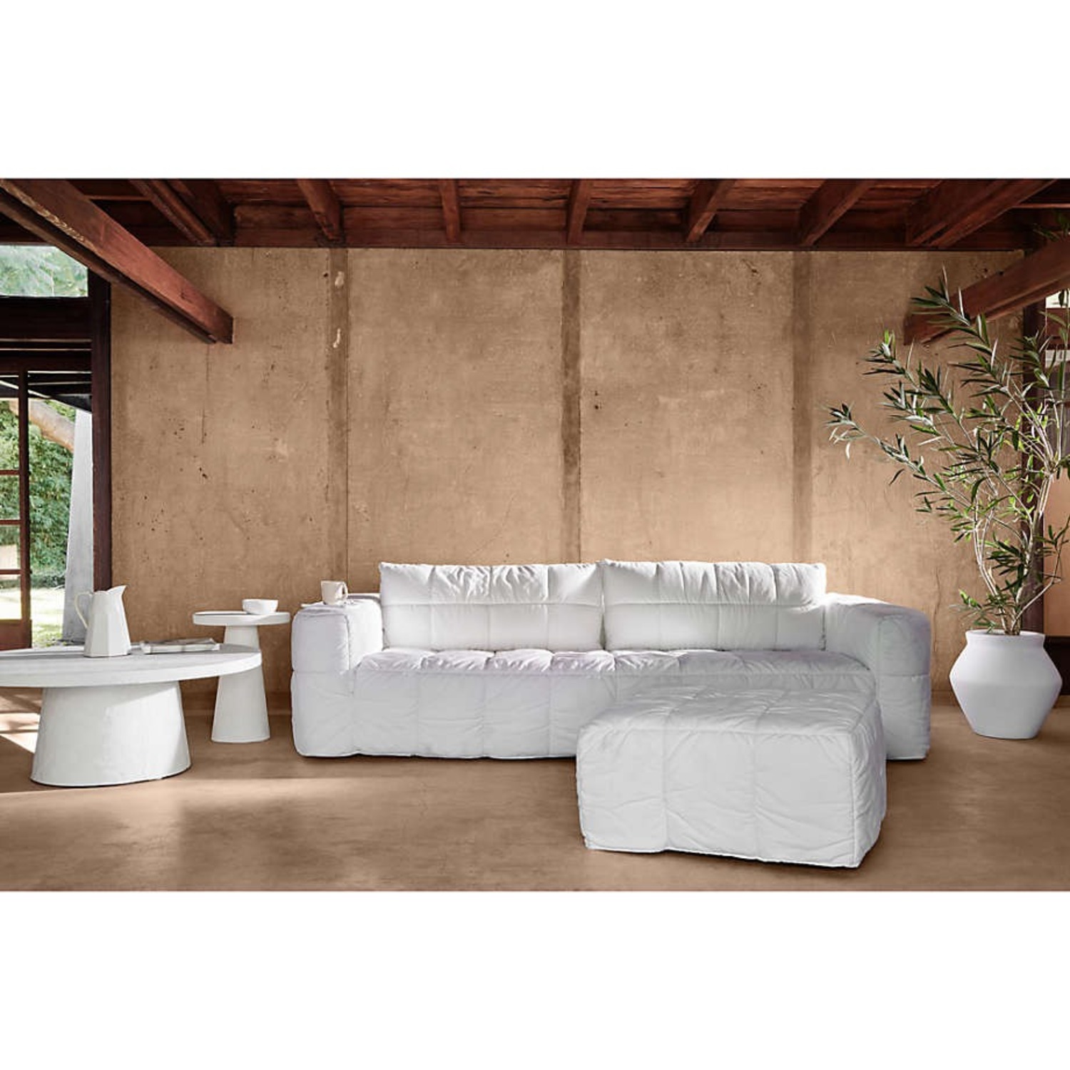 Crate & Barrel Willy Round Pedestal Coffee Table - image-10