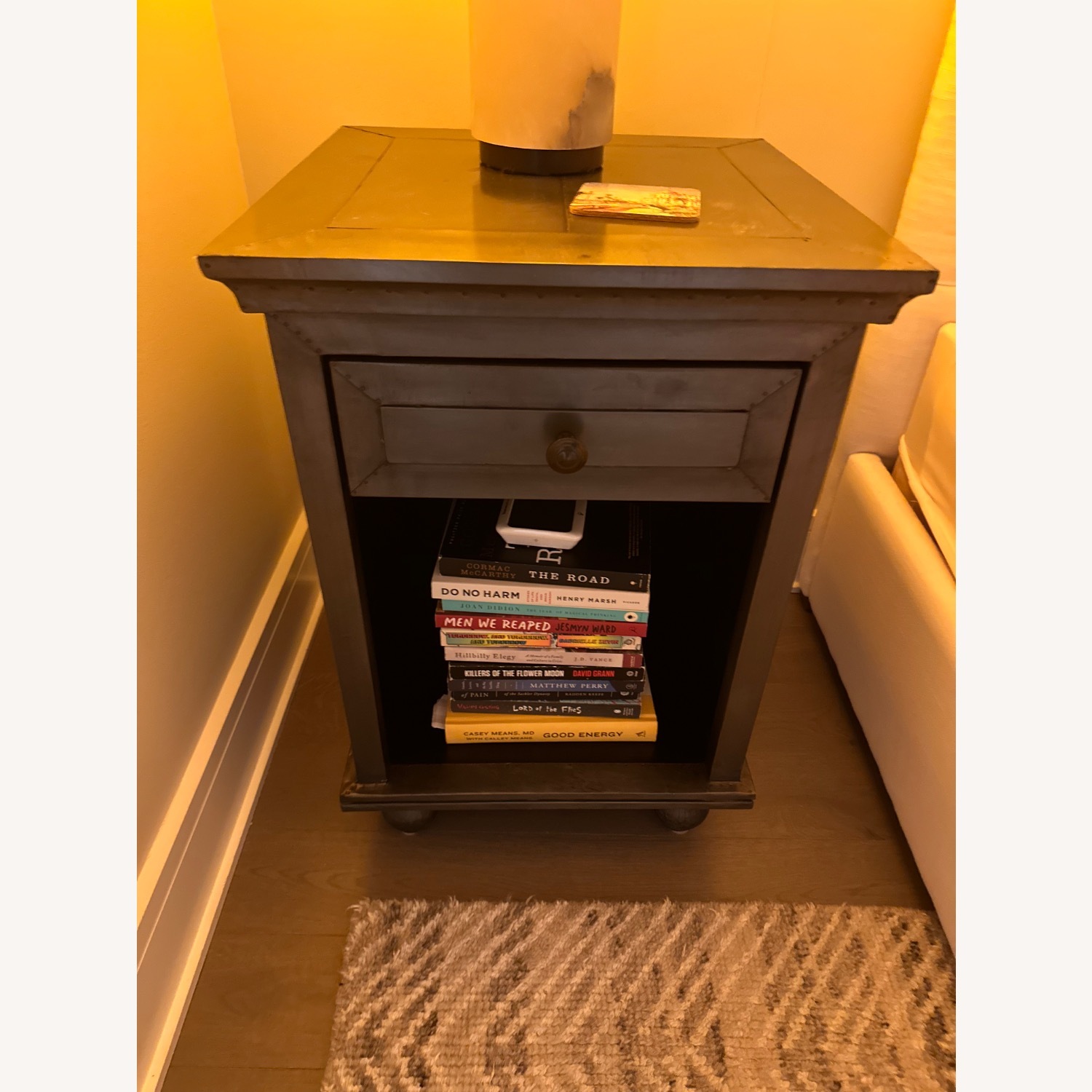 Restoration Hardware Metal Wrapped Nightstands - image-2