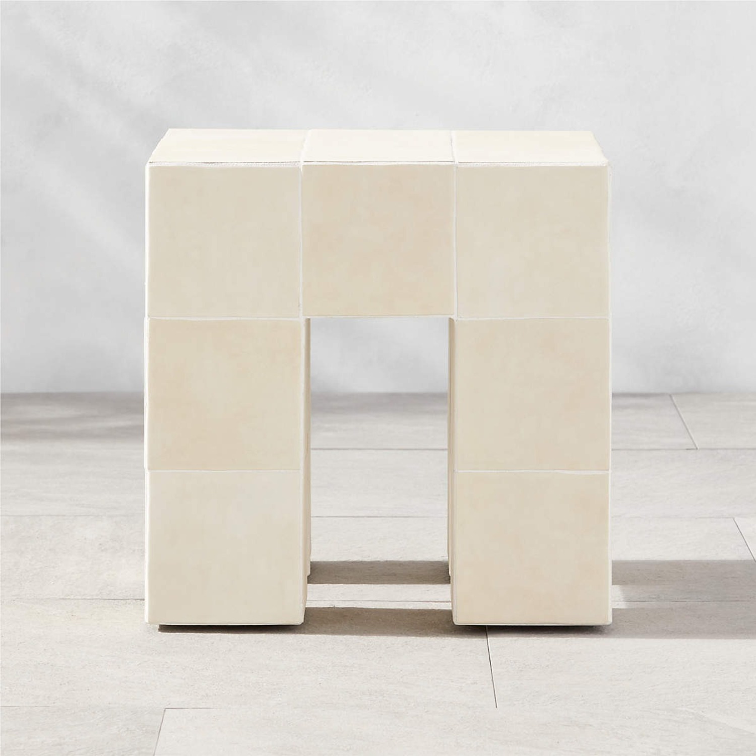 CB2 Cubo Ceramic Outdoor Accent Table - image-6