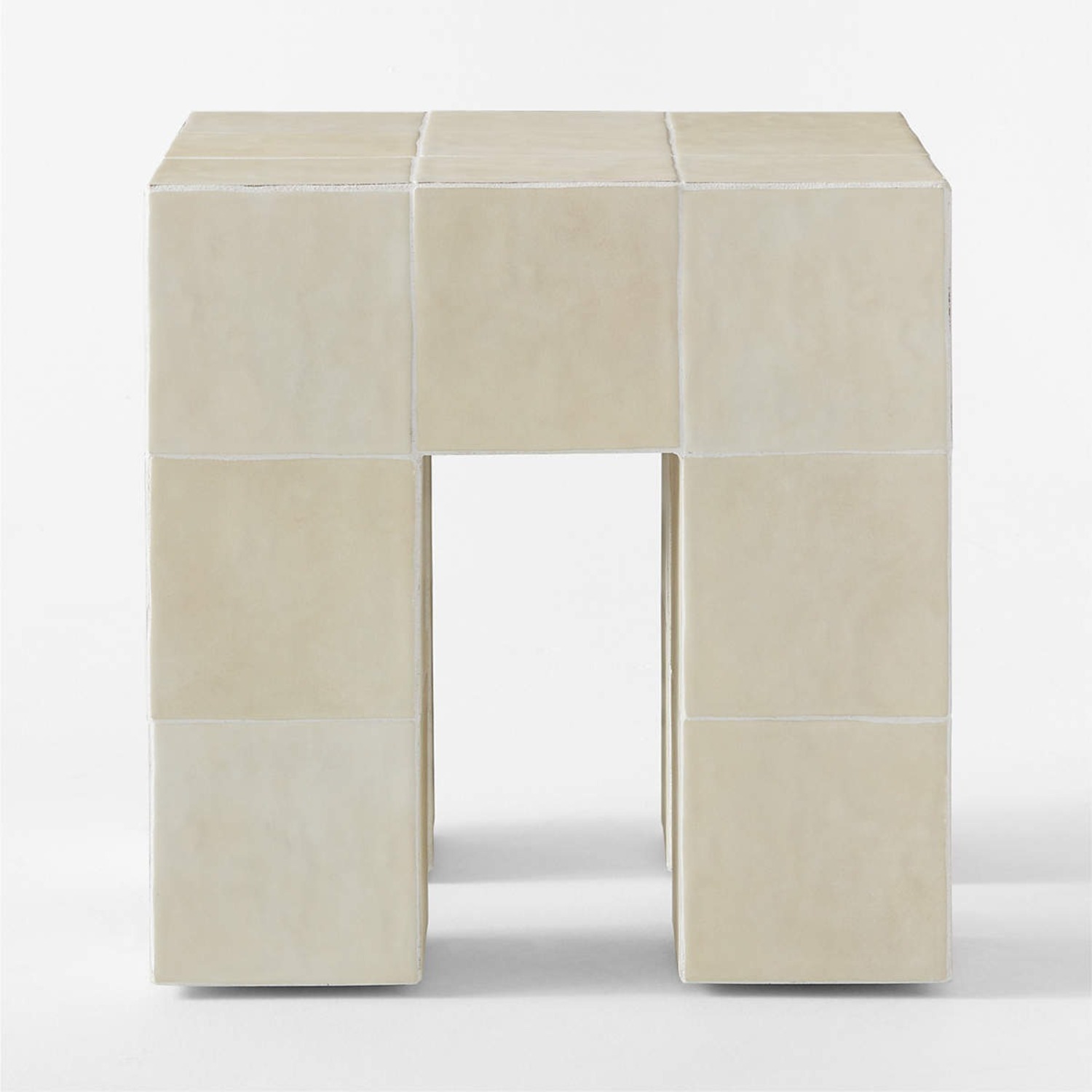 CB2 Cubo Ceramic Outdoor Accent Table - image-7