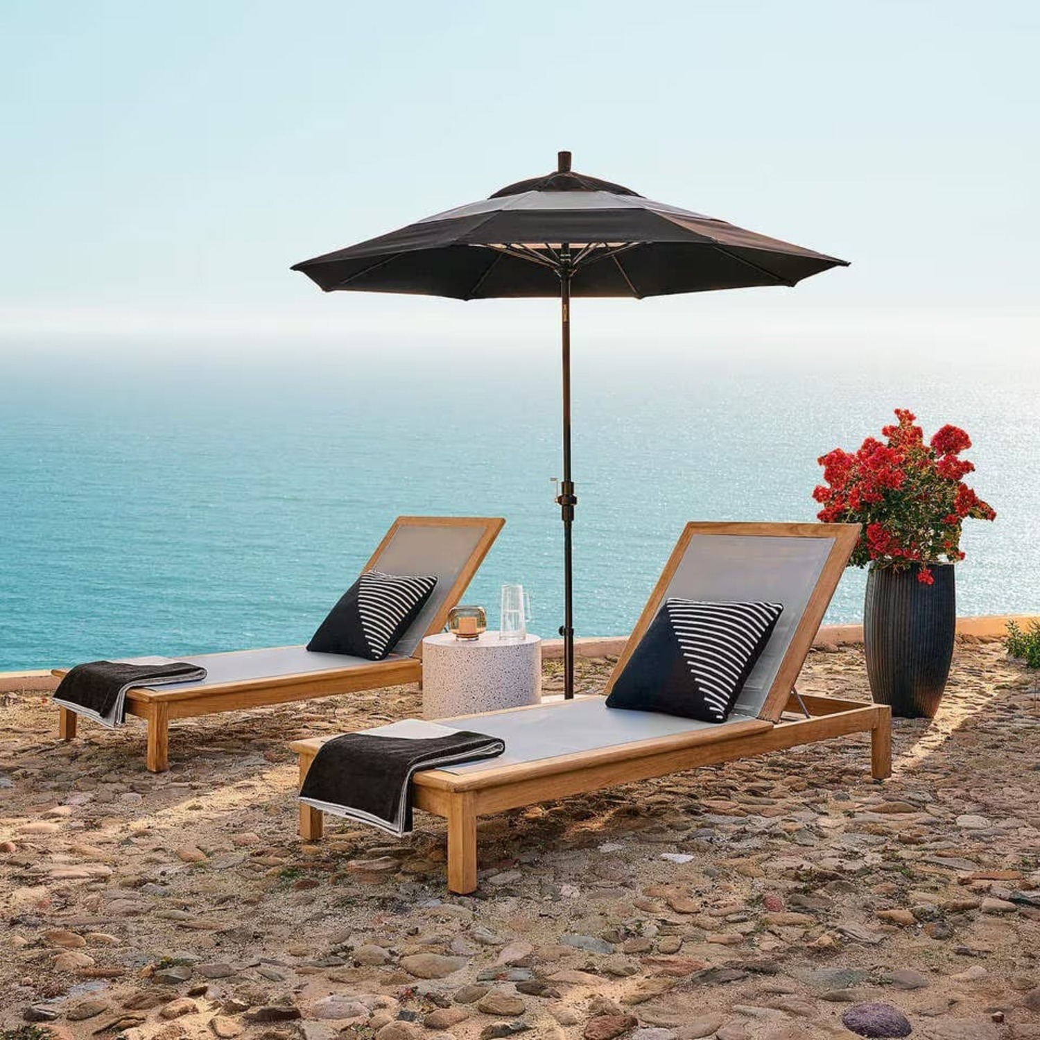 CB2 Terrazzo Side Table (White) - image-3