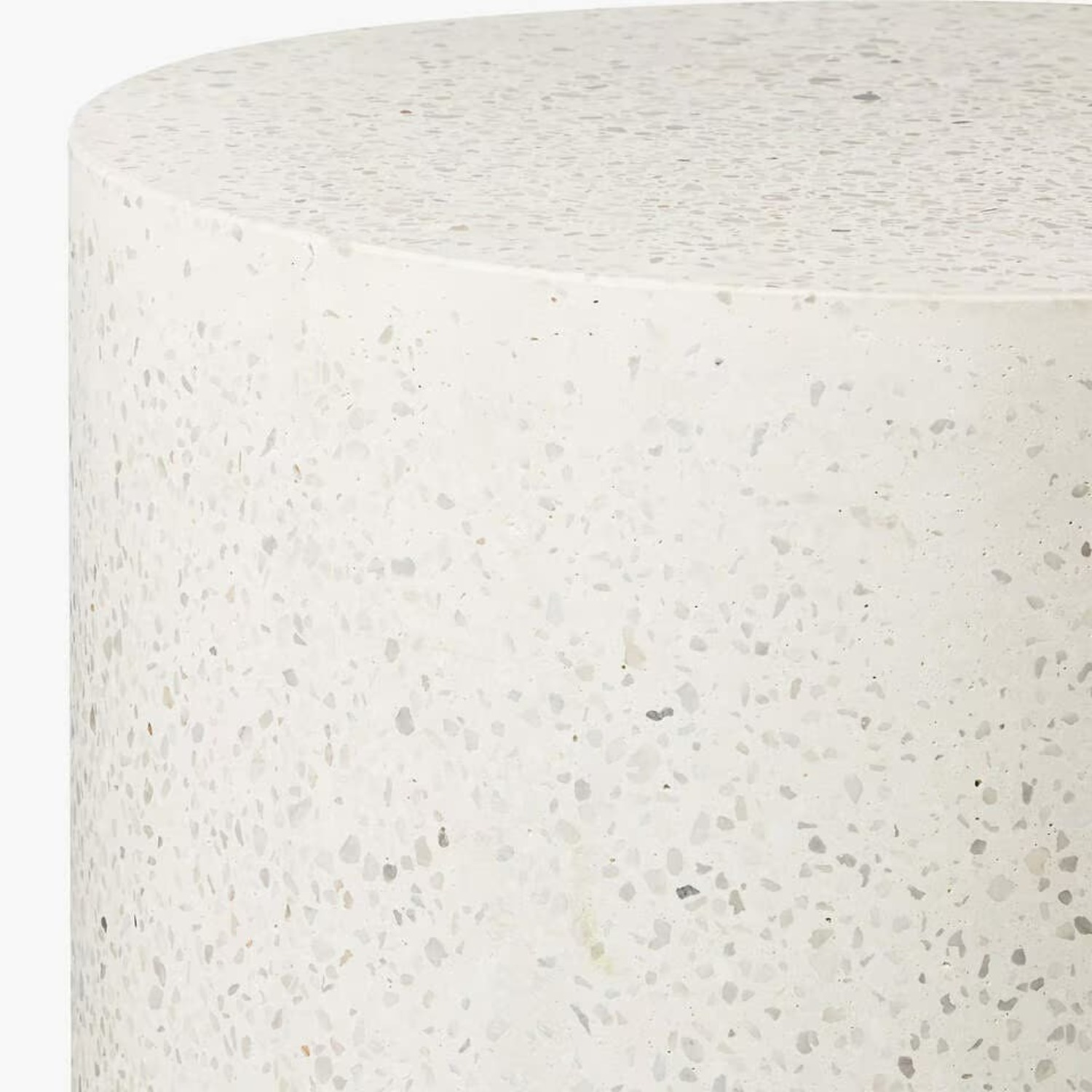 CB2 Terrazzo Side Table (White) - image-8