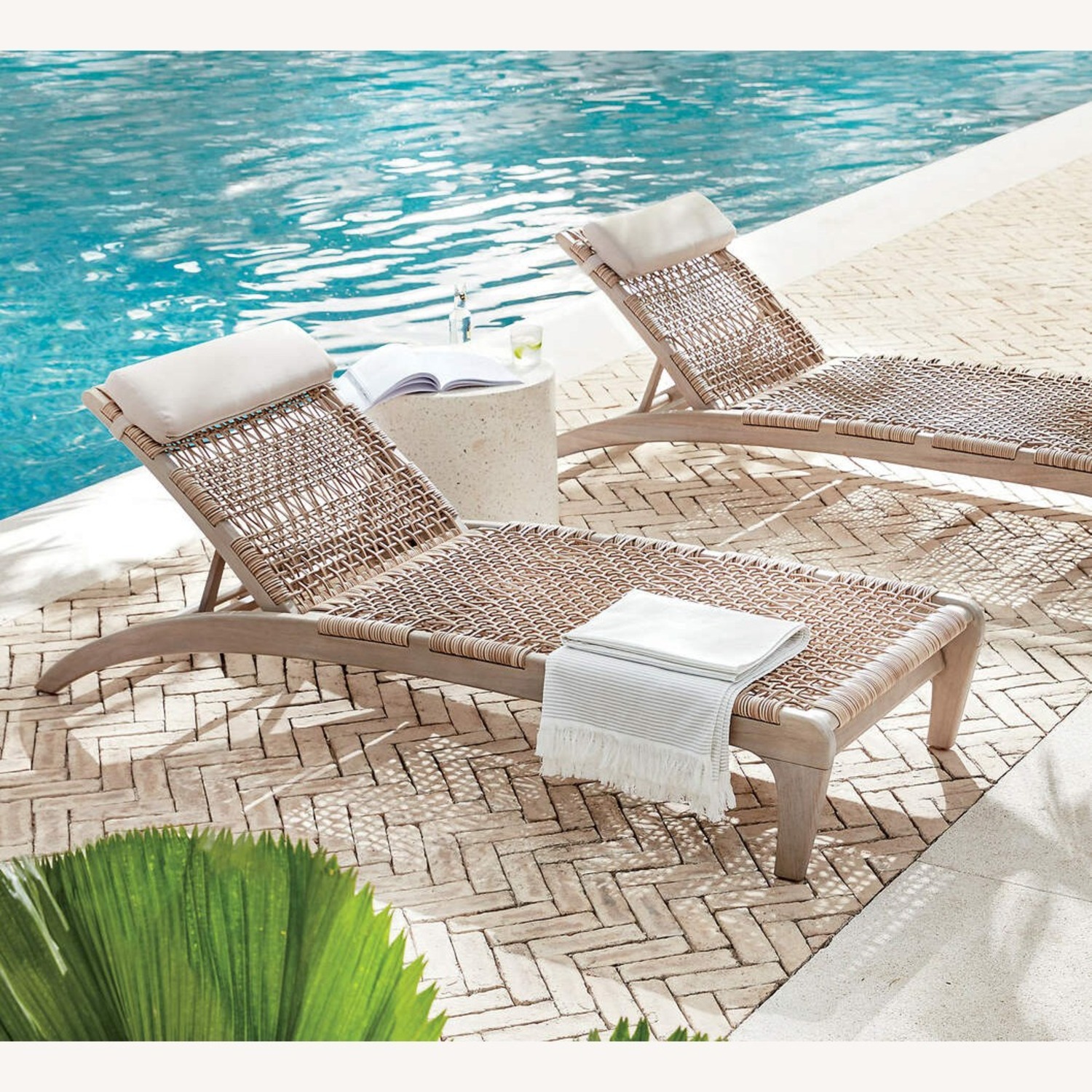 CB2 Terrazzo Side Table (White) - image-2