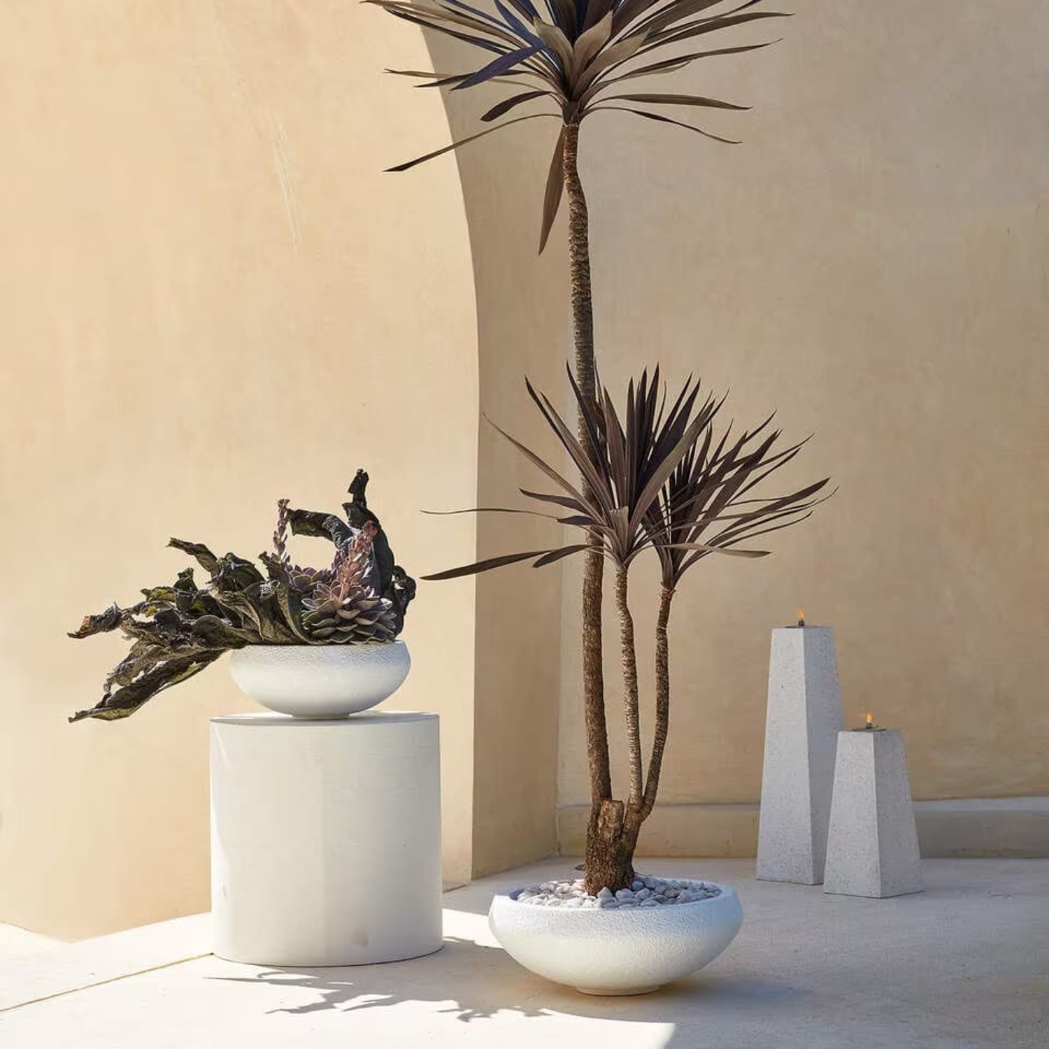 CB2 Terrazzo Side Table (White) - image-9