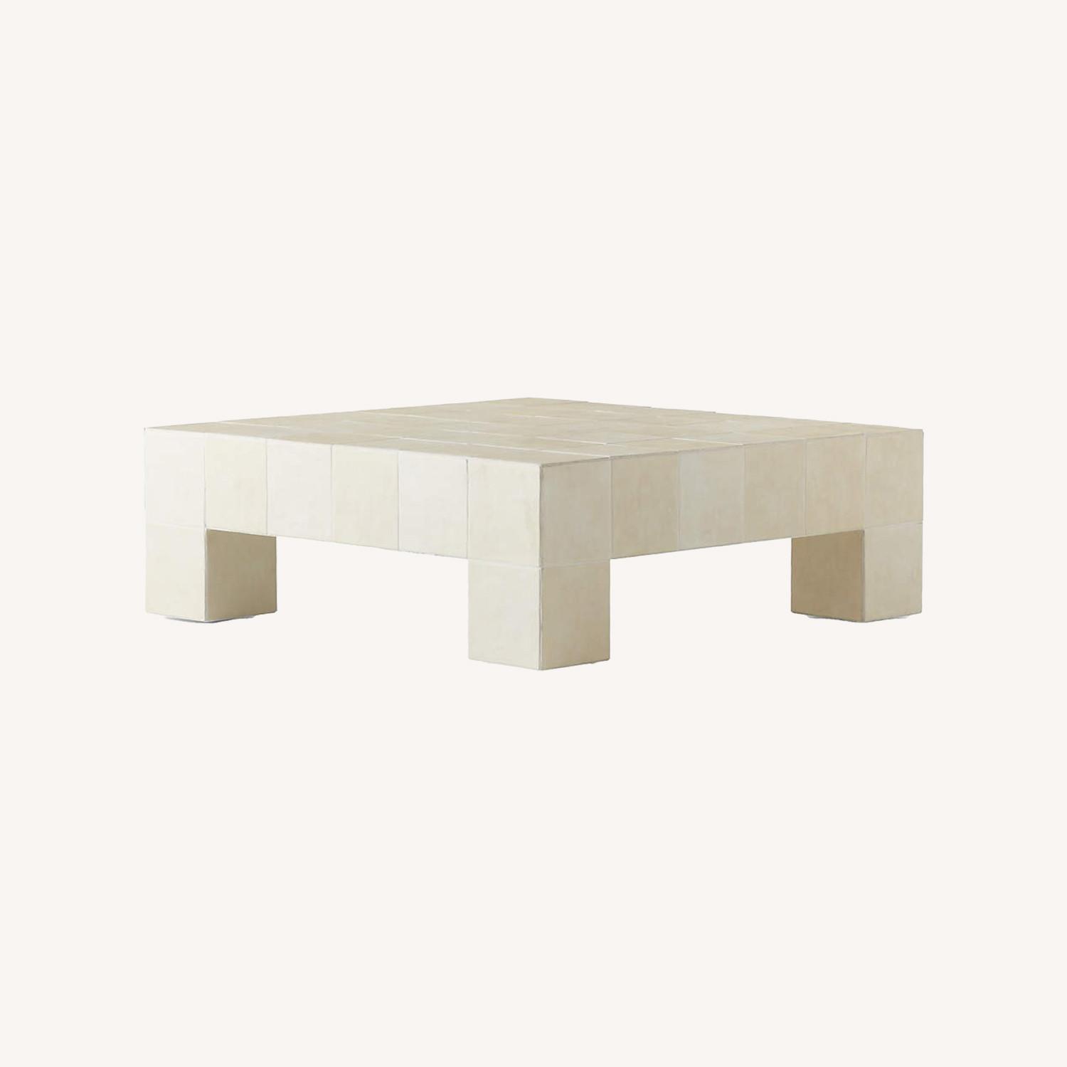 CB2 Cubo Ceramic Indoor/Outdoor Coffee Table - image-0