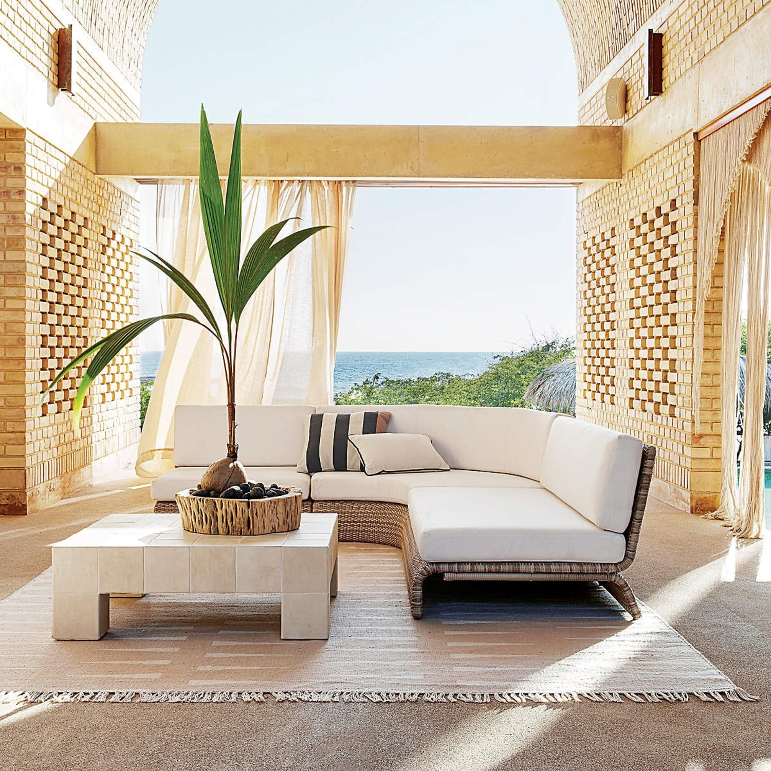 CB2 Cubo Ceramic Indoor/Outdoor Coffee Table - image-2