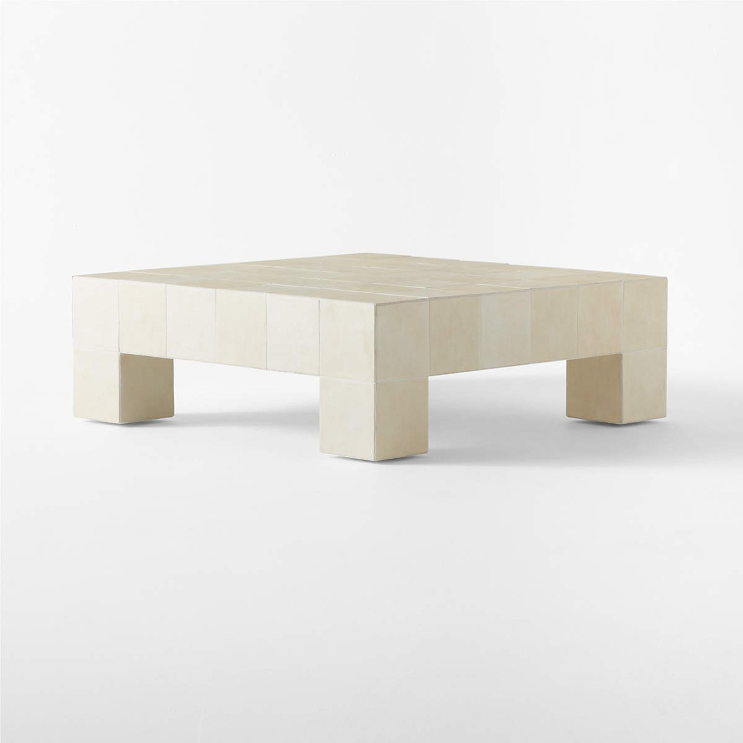 CB2 Cubo Ceramic Indoor/Outdoor Coffee Table - image-4