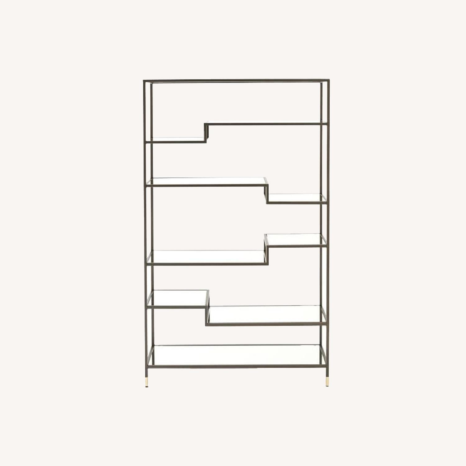 West Elm Tiered Tower Bookcase - Antique Bronze  - image-11