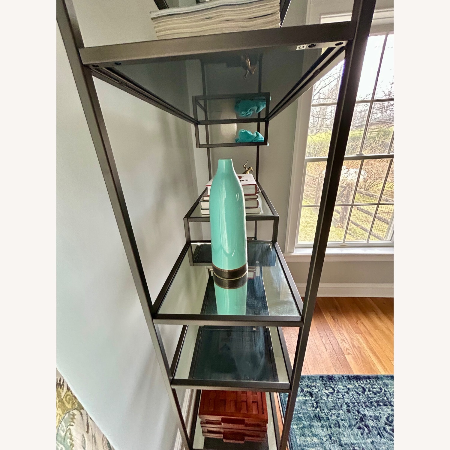 West Elm Tiered Tower Bookcase - Antique Bronze  - image-5