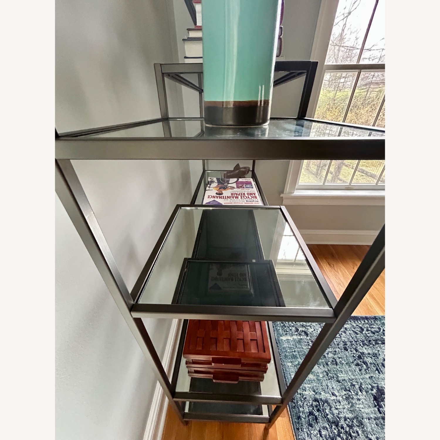 West Elm Tiered Tower Bookcase - Antique Bronze  - image-4