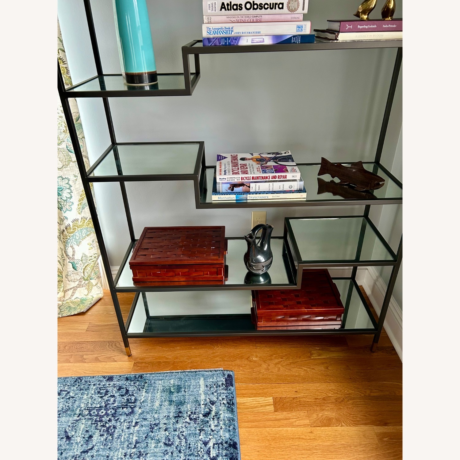 West Elm Tiered Tower Bookcase - Antique Bronze  - image-9