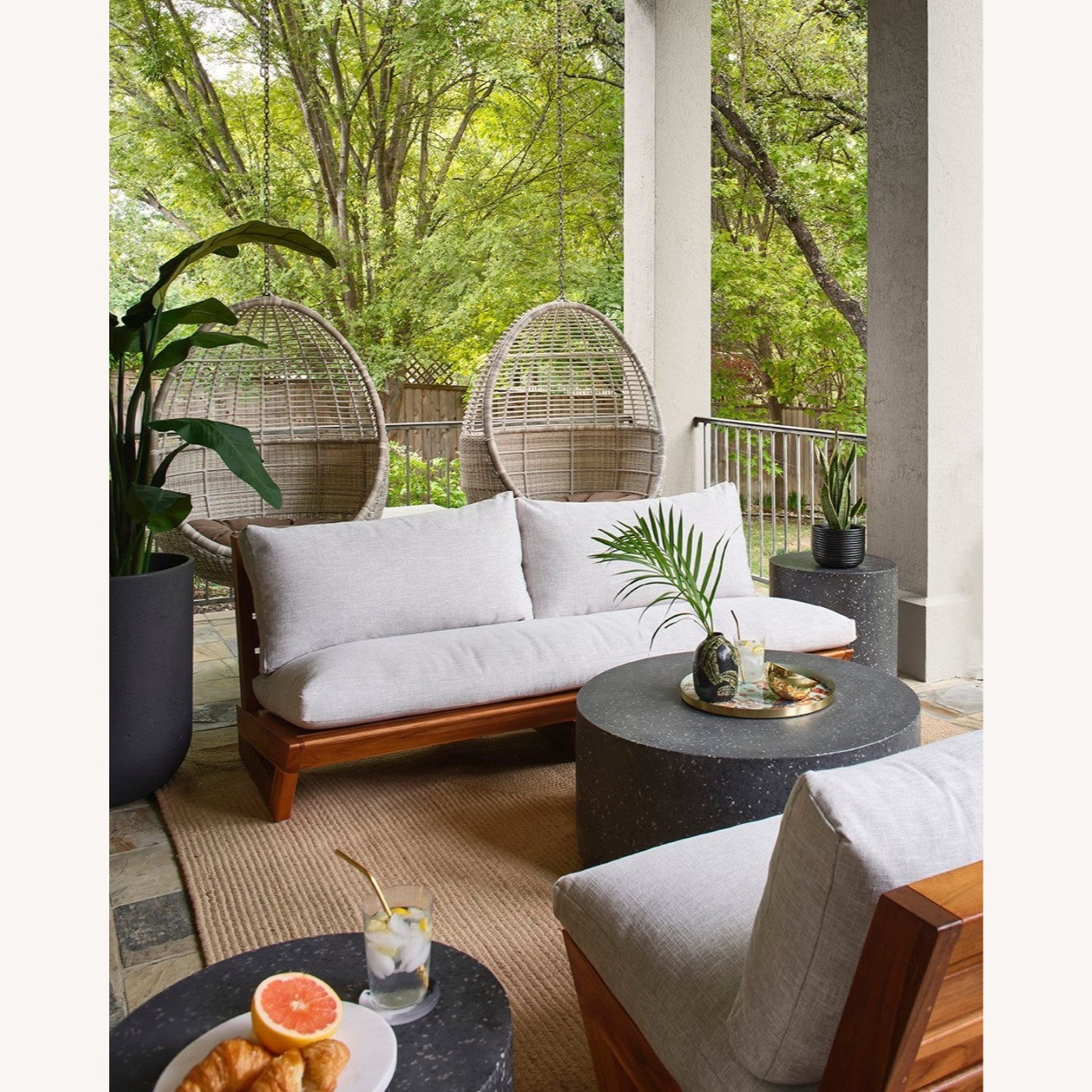 CB2 Seminyak Black Indoor/Outdoor Planter (Large) - image-6