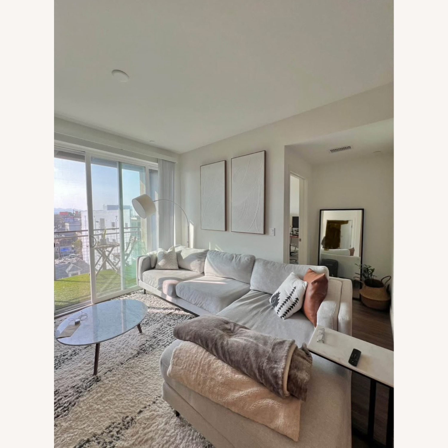 Living Spaces Sectional Sofa - image-2