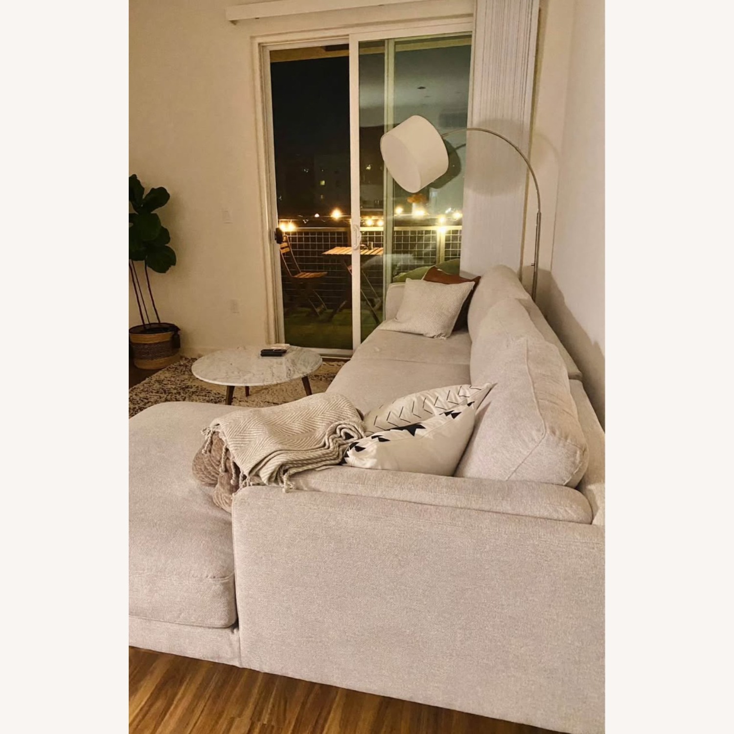 Living Spaces Sectional Sofa - image-3